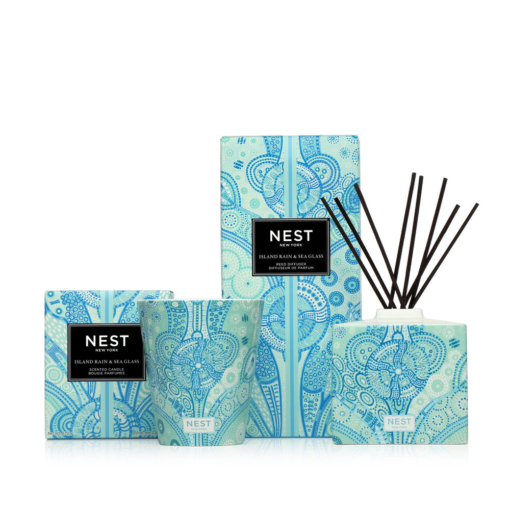 nest coconut and palm candle Nest Island Rain & Sea Glass Classic Candle
