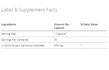 Metagenics L-Carnitine | The Madison Apothecary Metagenics L-Carnitine | The Madison Apothecary