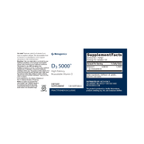 Metagenics  D3 5000™ , 120 Softgels