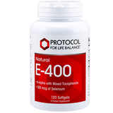 Protocol  E-400 ,  268 mg (400 IU) ,  120 softgels