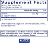 Pure Encapsulations Calcium ( citrate ) , 180 Capsules